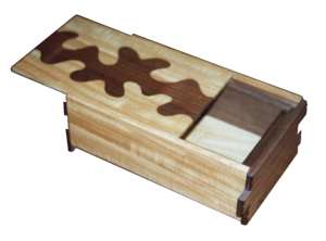 Sliding Panel Puzzle Box - Open